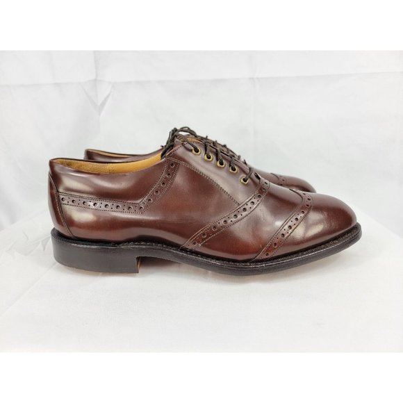 Johnston & Murphy Other - Johnston & Murphy Vintage Golf Shoes Mens Size 8.5 EEE Triple Wide Brown 37878